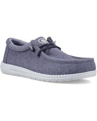 HEYDUDE - Wally Stretch Jersey Cotton Moccasins Shoes - Lyst