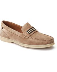 Base London - Drum Leather Sand Loafers - Lyst