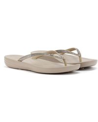 Fitflop - Iqushion Ombre Sparkle Zehentrenner Aus Gummi - Lyst