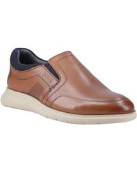 Pod - Holden Leather/Textile Cognac Trainers - Lyst