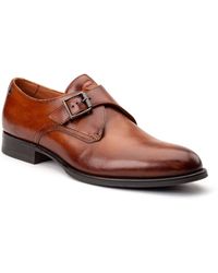 Base London - Faraday Leather Burnt Shoes - Lyst