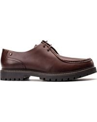 Base London - Carbon Leather Moccasins Shoes - Lyst