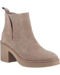 Hush Puppies - Felicia Suede Heeled Chelsea Boots - Lyst