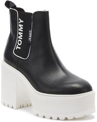 tommy hilfiger metallic chelsea boot