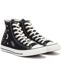 Converse All Star Lift It IS Ok To Wander Hi Black Shoes