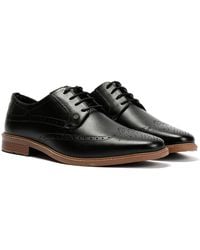 Lambretta - Stockton Leather Lace-Up Shoes - Lyst