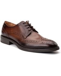 Base London - Pocket Leather Brogues Shoes - Lyst