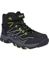 Hi-Tec - Blackout Mid Polyester Boy's/Lime Hiking Boots - Lyst