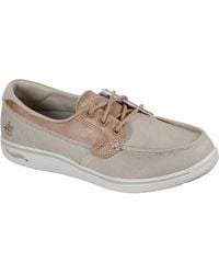 Skechers - Arch Fit Uplift Cruise'N By 136620-Nat Natural Slip On Shoes - Lyst