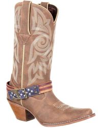 Durango - Crush Flag Leather /Khaki Boots - Lyst