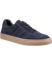 Hush Puppies - Riley Suede Suede Trainers - Lyst