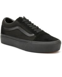 old skool platform black vans
