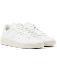 Veja - V-90 Leather Trainers - Lyst