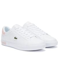 womens lacoste white sneakers