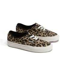 Vans - Authentic Canvas Leopard/Insense Trainers - Lyst
