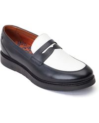 Base London - Sid Leather Loafers - Lyst