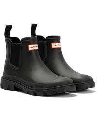 HUNTER - Downpour Chelsea Rubber Wellington Boots - Lyst