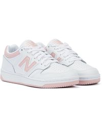 New Balance - 480 /pink Trainers - Lyst
