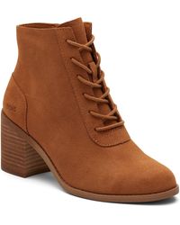 TOMS - Evelyn Lace-Up Bootie - Lyst