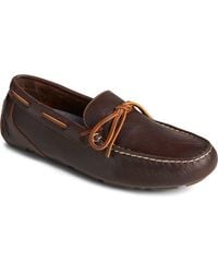 Sperry Top-Sider - Driver 1 Eye Leather Amaretto Loafers - Lyst