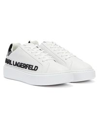 Karl Lagerfeld Inject logo /schwarze sneaker - Weiß
