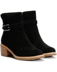 TOMS - Hailey Buckle Suede Boots - Lyst