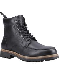 HUNTER - Shaws Ankle Boot Leather Boots - Lyst