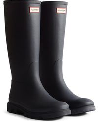 HUNTER - Downpour Tall Boot Rubber Wellington Boots - Lyst