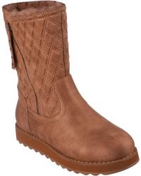 Skechers - Keepsakes 2.0 Morning Walks Textile Kastanienbraune Stiefel - Lyst