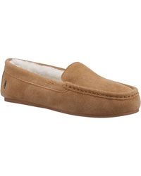 Hush Puppies - Annie Mocassin Suede Slippers - Lyst