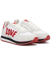 Love Moschino Running jogger /red Trainers - White