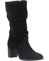 Hush Puppies - Cosima Suede Suede Heeled Knee High Boots - Lyst