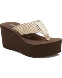 Rocket Dog - Crush Cordel Cotton Natural Wedges - Lyst