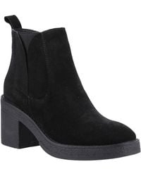 Hush Puppies - Felicia Suede Heeled Chelsea Boots - Lyst