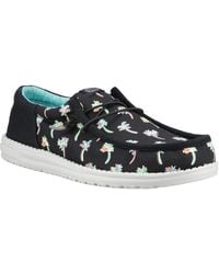 HEYDUDE - Wally Funk Party Palm Cotton /Multi Moccasins Shoes - Lyst