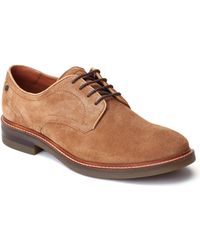 Base London - Mawley Leather Ginger Oxford Shoes - Lyst