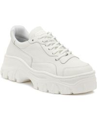 white chunky womens sneakers