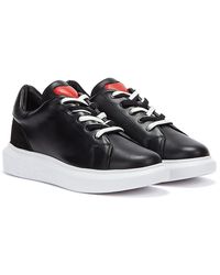 Love Moschino Chunky Sole /white Trainers - Black