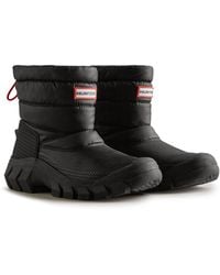 HUNTER - Wfs2108Wwu-Blk Intrepid Short Snow Boots - Lyst