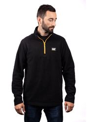 Caterpillar - Cat Microfleece Quarter Zip Synthetic Sweatshirt - Lyst