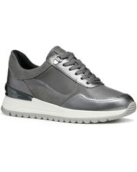 Geox - D Desya A Leather /Gun Trainers - Lyst