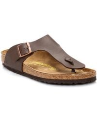 Birkenstock Ramses Birko-flor Mens Brown Leather Sandals