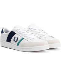 Fred Perry - B725 Leather Suede /Mint Trainers - Lyst