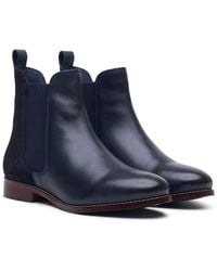 Hush Puppies - Colette Leather Wide Fit Flat Chelsea Boots - Lyst