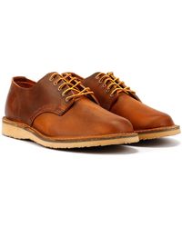 Red Wing - Wing 3604 Weekender Oxford Rough & Tough Leather Copper Lace-Up Shoes - Lyst