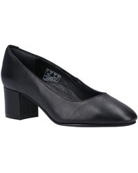 Hush Puppies - Anna Tacones Negros De Cuero Para Mujeres - Lyst