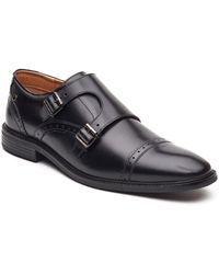 Base London - Henley Monk Leather Double Monk Shoes - Lyst