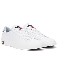 white tommy hilfiger trainers mens