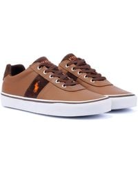 Ralph Lauren - Hanford Iii Leder Turnschuhe - Lyst