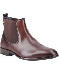 Pod - Frank Leather/Textile Cognac Boots - Lyst